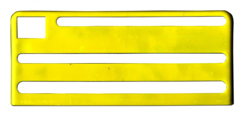 Yellow Insert for Extra Small Stainless Steel Knife Racks